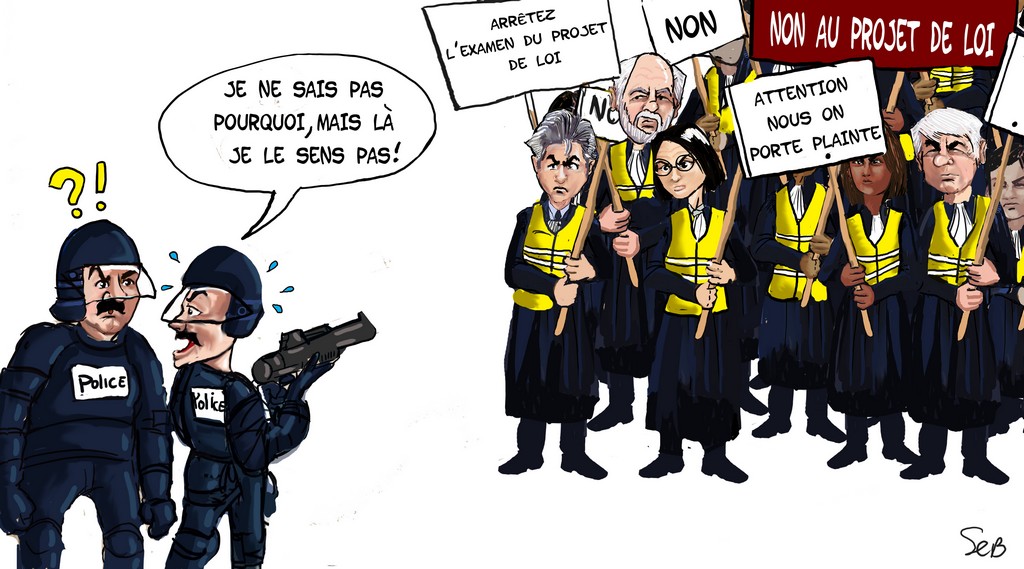 dessin lmd fevier2019 manifestation avocats