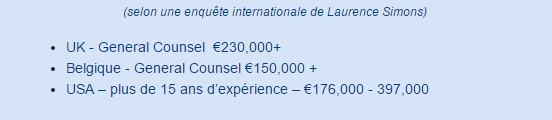 AFJE salaires juristes etrangers2016