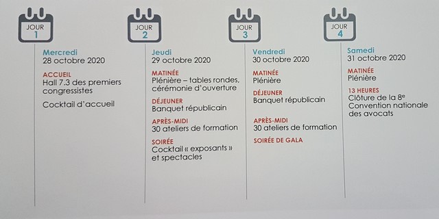 CNA2020 calendrier